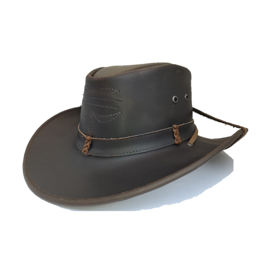 AUSTIN | Sombrero Vaquero Barbiquejo De Piel