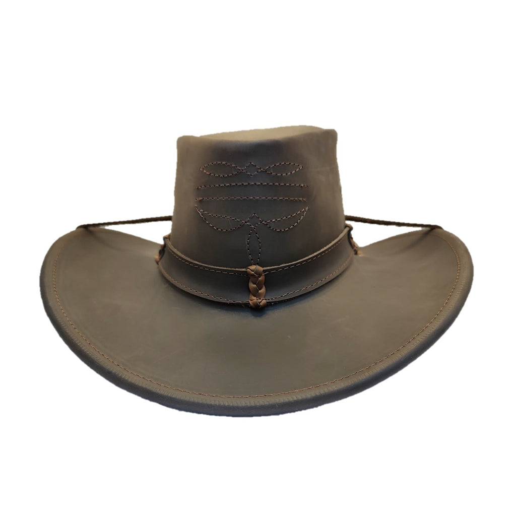 AUSTIN | Sombrero Vaquero Barbiquejo De Piel