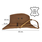 AUSTIN | Sombrero Vaquero Barbiquejo De Piel