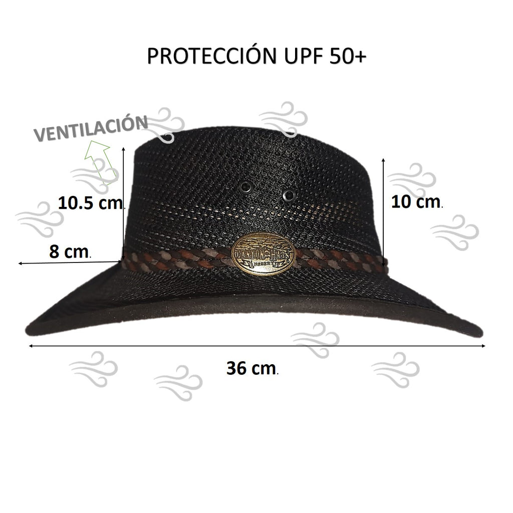 DAKOTA | Sombrero Australiano De Malla Transpirable Con Trenza