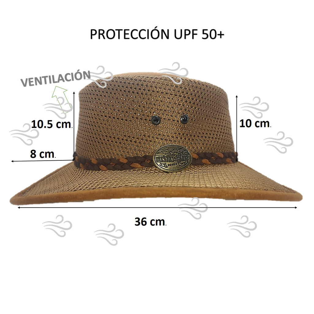 DAKOTA | Sombrero Australiano De Malla Transpirable Con Trenza