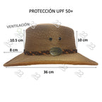 DAKOTA | Sombrero Australiano De Malla Transpirable Con Trenza