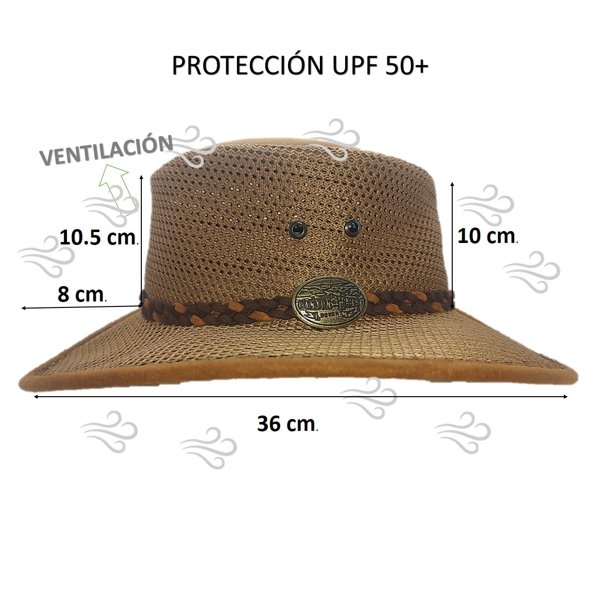 DAKOTA | Sombrero Australiano De Malla Transpirable Con Trenza