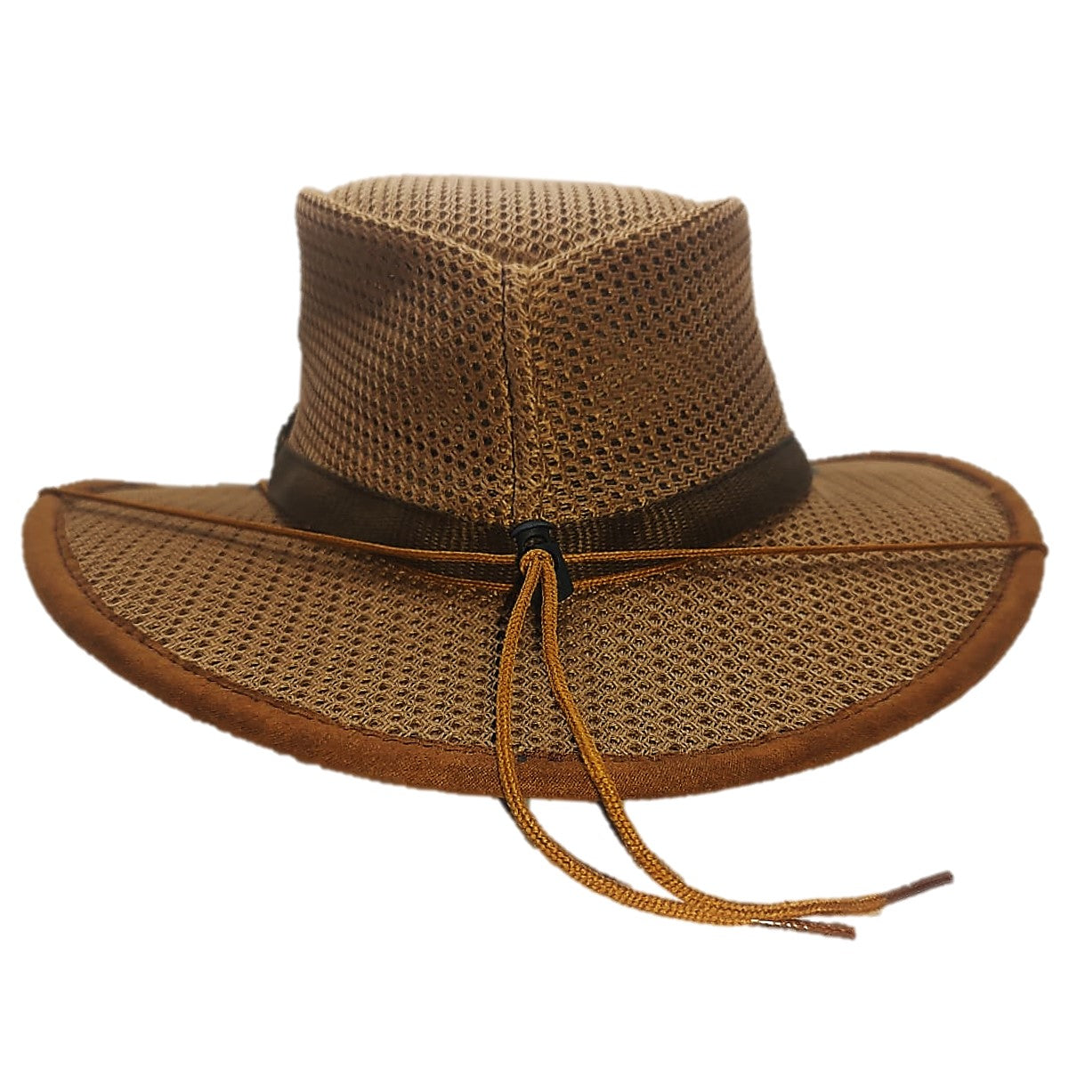 YELLOWSTONE | Sombrero Australiano De Malla Con Barbiquejo, Cómodo Y Transpirable