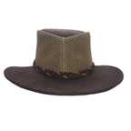 WYOMING | Sombrero Australiano De Malla Ligero Y Transpirable Con Trenza Bicolor