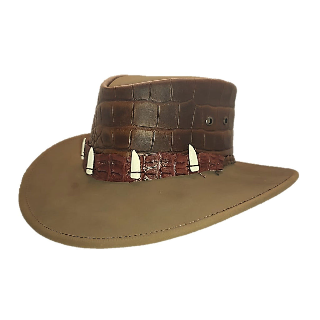 DUNDEE | Sombrero Australiano Piel Exotica Cocodrilo Dundee
