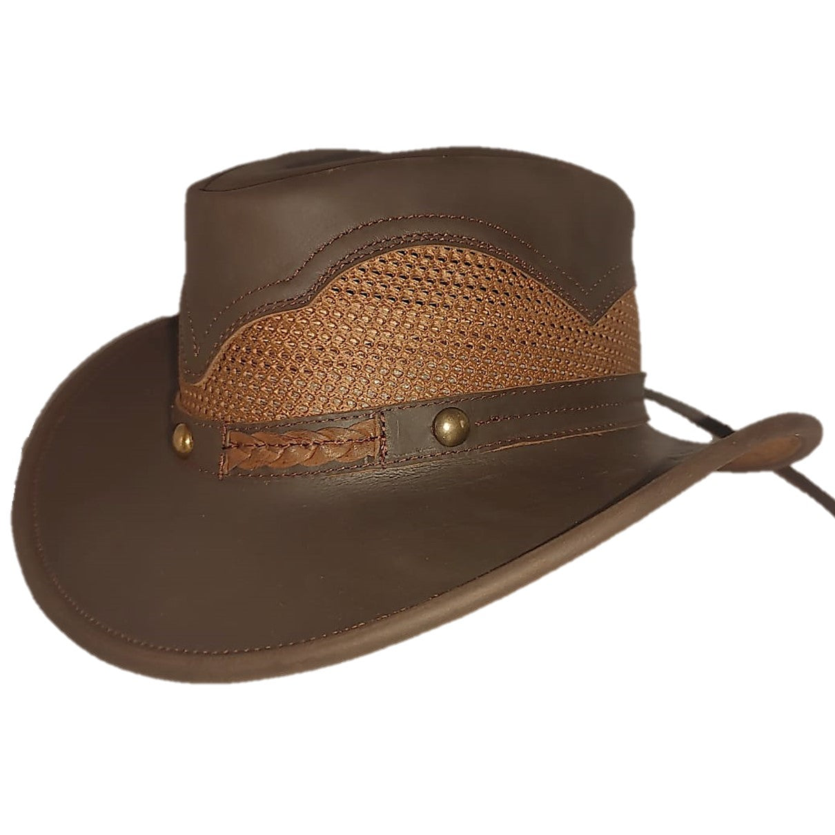 WACO | Sombrero Vaquero Piel Con Malla