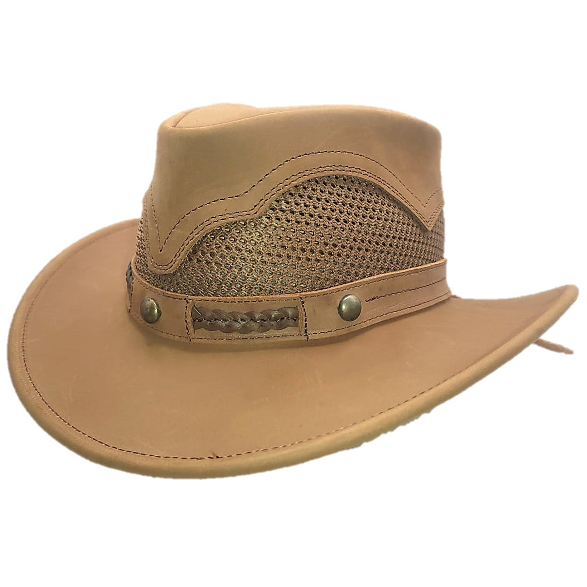 WACO | Sombrero Vaquero Piel Con Malla