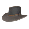 Santa Fe | Sombrero Australiano De Piel Con Trenza