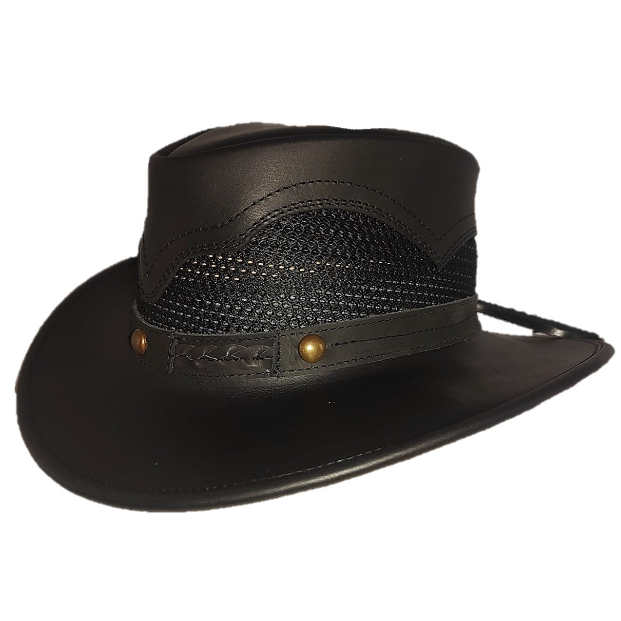 WACO | Sombrero Vaquero Piel Con Malla