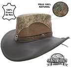 SIMMENTAL | Sombrero Vaquero De Piel, Pelo De Vaca Y Malla Transpirable