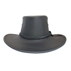 Santa Fe | Sombrero Australiano De Piel Con Trenza