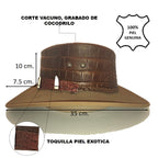 DUNDEE | Sombrero Australiano Piel Exotica Cocodrilo Dundee