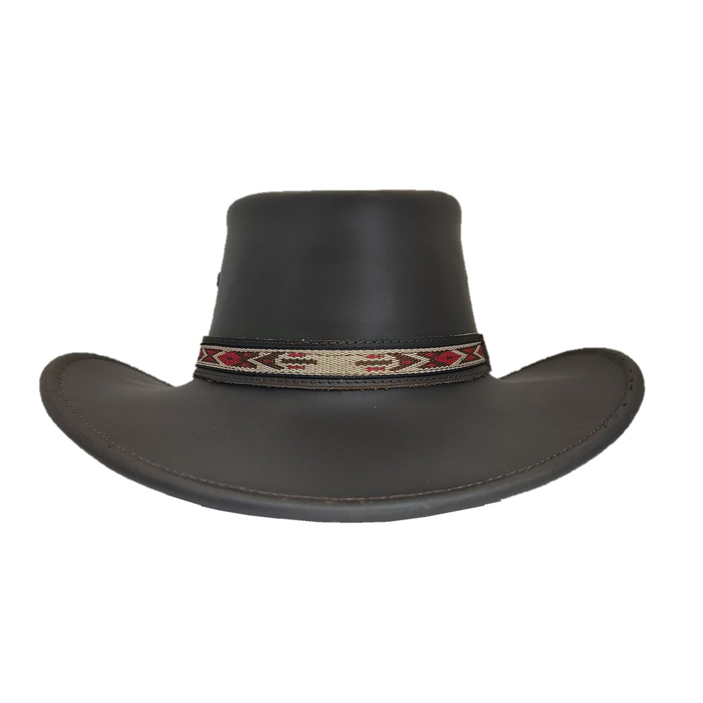 RENO | Sombrero Australiano De Piel Toquilla Rombos Con Hebilla