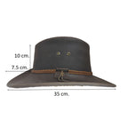 Santa Fe | Sombrero Australiano De Piel Con Trenza