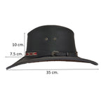 RENO | Sombrero Australiano De Piel Toquilla Rombos Con Hebilla