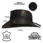 WACO | Sombrero Vaquero Piel Con Malla