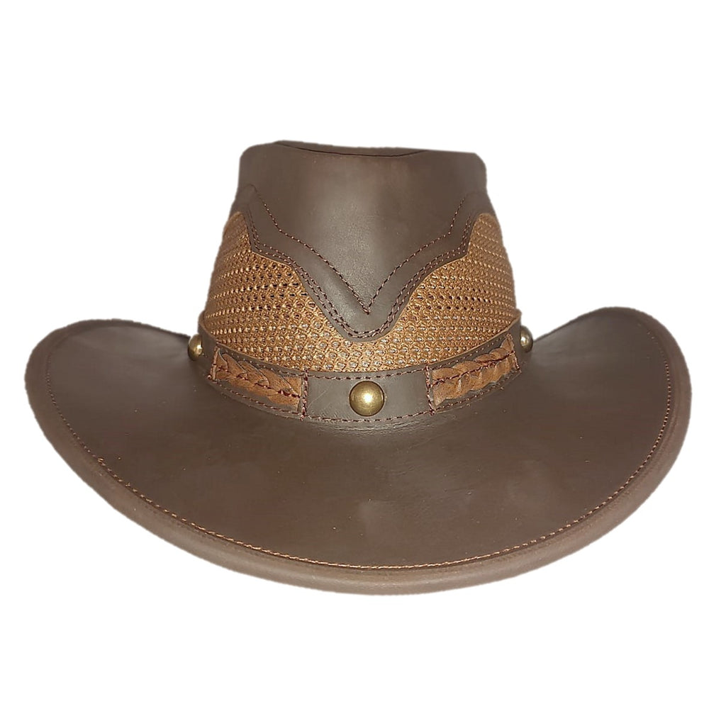 WACO | Sombrero Vaquero Piel Con Malla