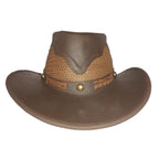 WACO | Sombrero Vaquero Piel Con Malla