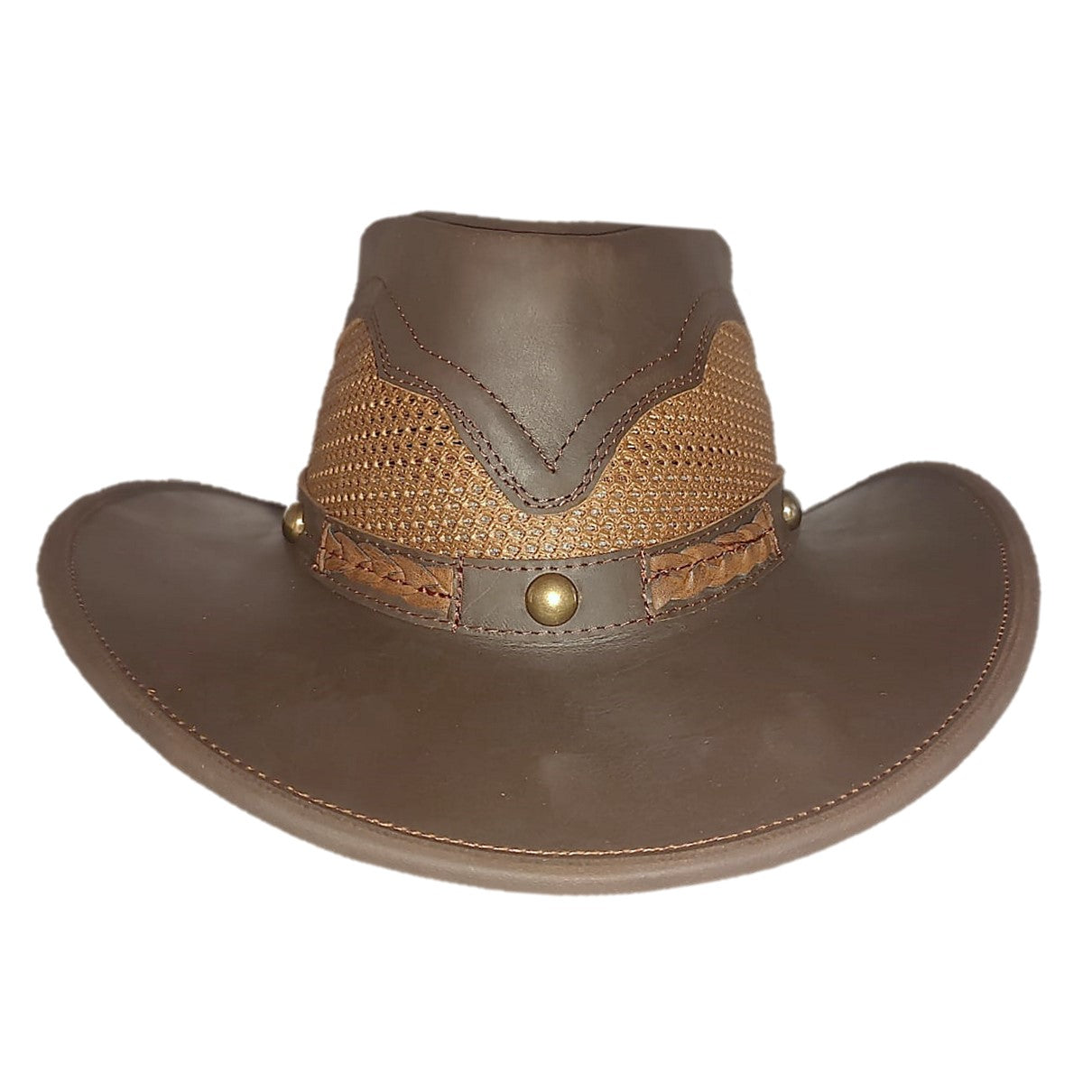 WACO | Sombrero Vaquero Piel Con Malla