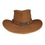 RENO | Sombrero Australiano De Piel Toquilla Rombos Con Hebilla