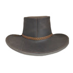 Santa Fe | Sombrero Australiano De Piel Con Trenza