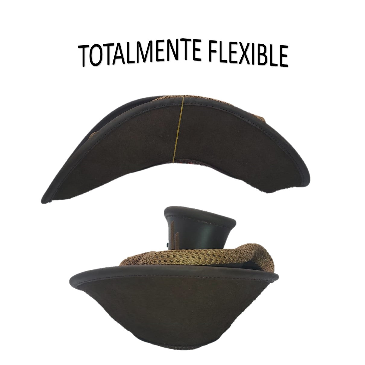 SANTANA | Sombrero Australiano De Piel Con Malla Comodo Y Transpirable