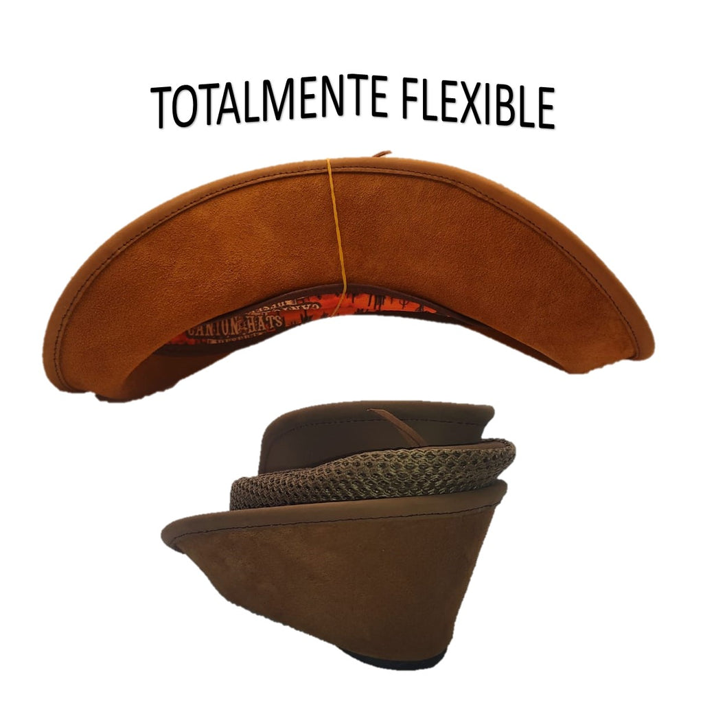 SANTANA | Sombrero Australiano De Piel Con Malla Comodo Y Transpirable