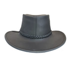 Santa Fe | Sombrero Australiano De Piel Con Trenza