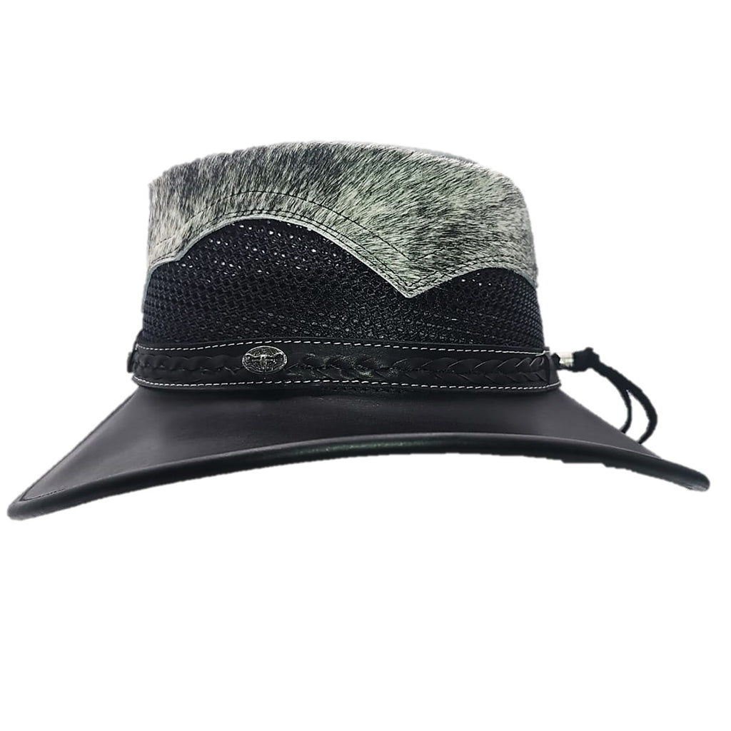 SIMMENTAL | Sombrero Vaquero De Piel, Pelo De Vaca Y Malla Transpirable