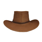 Santa Fe | Sombrero Australiano De Piel Con Trenza