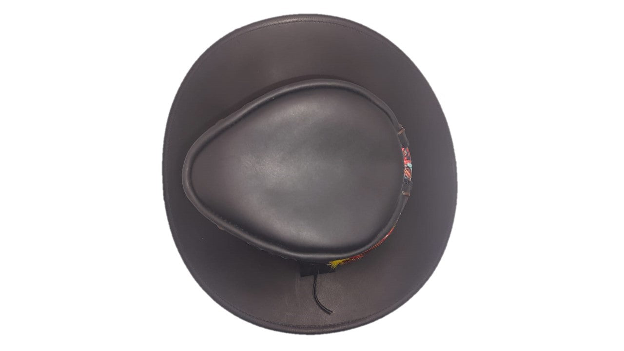 NAVAJO | Sombrero Vaquero De Piel Tribu Con Trenza