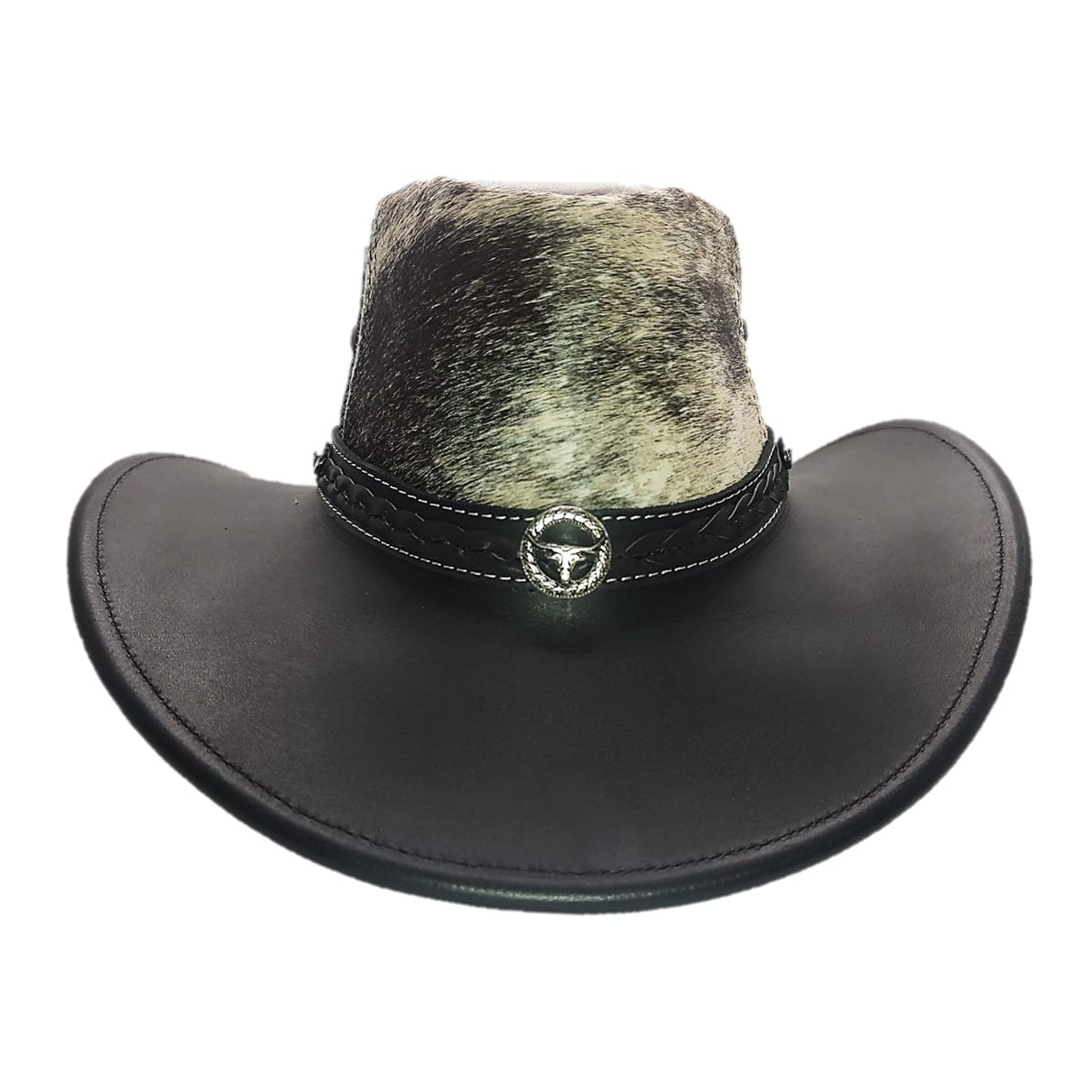CEBU | Sombrero Vaquero De Piel, Pelo Vaca, Malla Transpirable