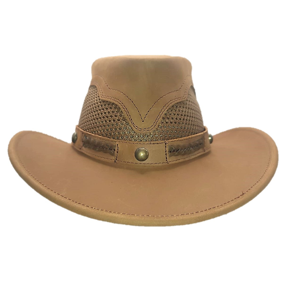 WACO | Sombrero Vaquero Piel Con Malla