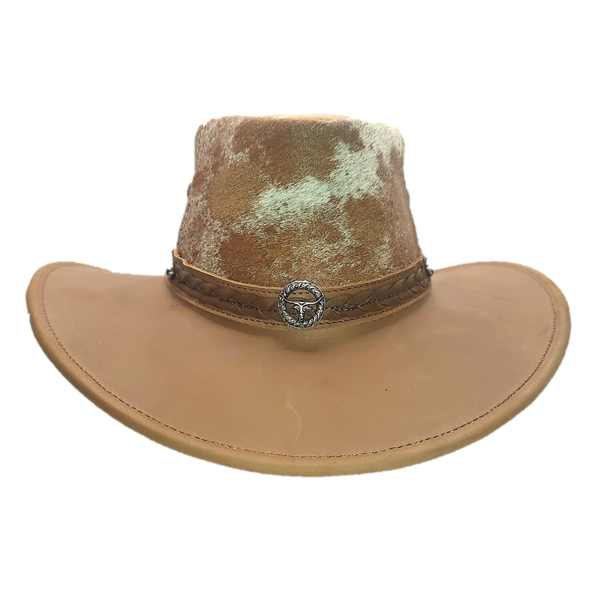 CEBU | Sombrero Vaquero De Piel, Pelo Vaca, Malla Transpirable