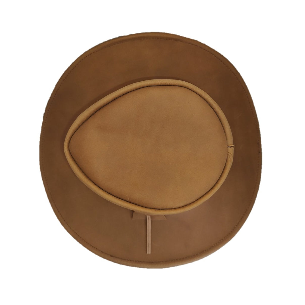 Santa Fe | Sombrero Australiano De Piel Con Trenza