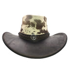 CEBU | Sombrero Vaquero De Piel, Pelo Vaca, Malla Transpirable