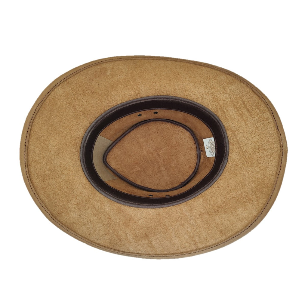 RENO | Sombrero Australiano De Piel Toquilla Rombos Con Hebilla