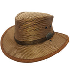 YELLOWSTONE | Sombrero Australiano De Malla Con Barbiquejo, Cómodo Y Transpirable