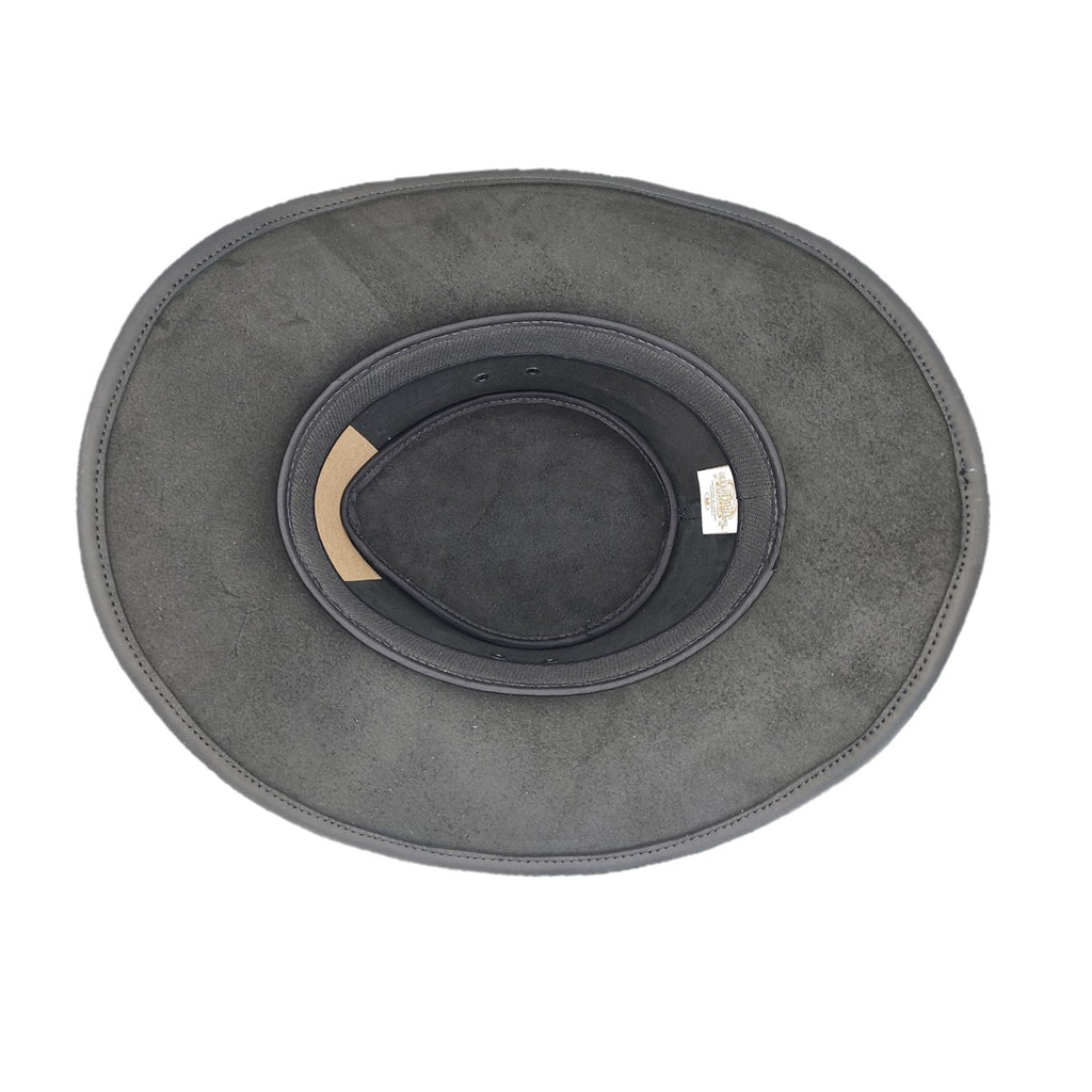 RENO | Sombrero Australiano De Piel Toquilla Rombos Con Hebilla