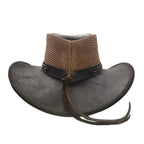 CEBU | Sombrero Vaquero De Piel, Pelo Vaca, Malla Transpirable