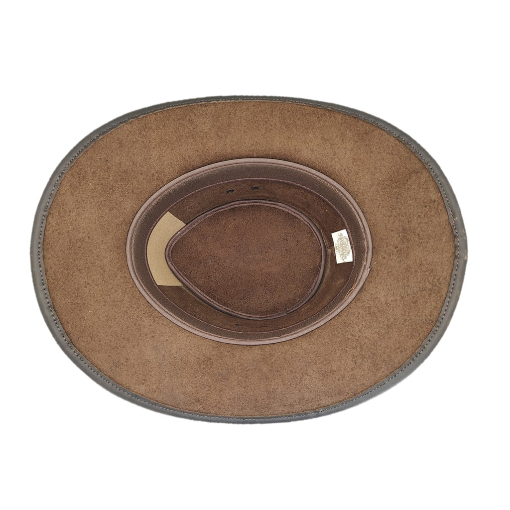 RENO | Sombrero Australiano De Piel Toquilla Rombos Con Hebilla