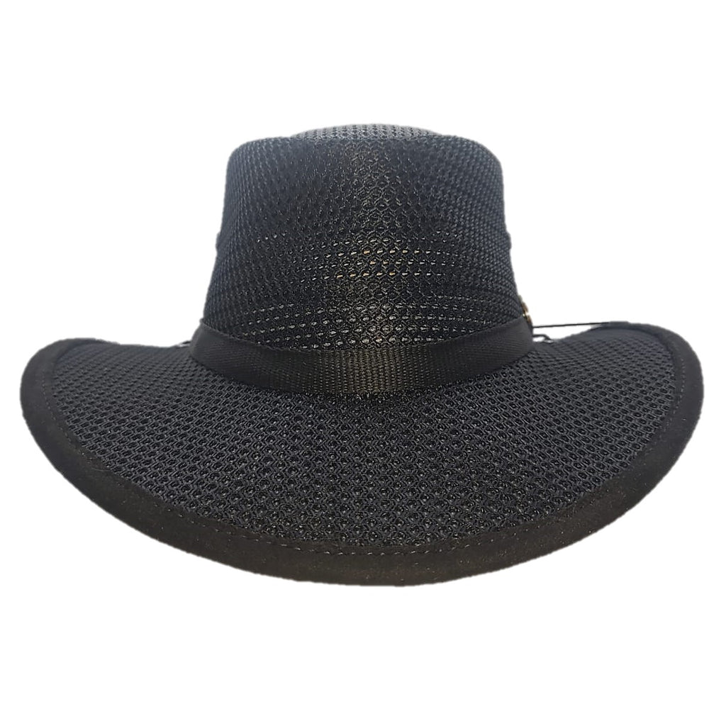 YELLOWSTONE | Sombrero Australiano De Malla Con Barbiquejo, Cómodo Y Transpirable