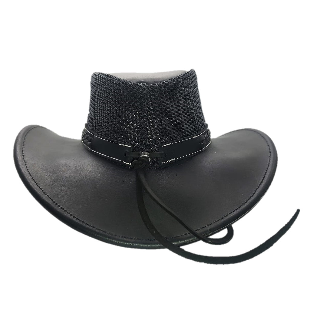 CEBU | Sombrero Vaquero De Piel, Pelo Vaca, Malla Transpirable