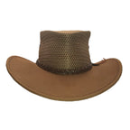 SANTANA | Sombrero Australiano De Piel Con Malla Comodo Y Transpirable