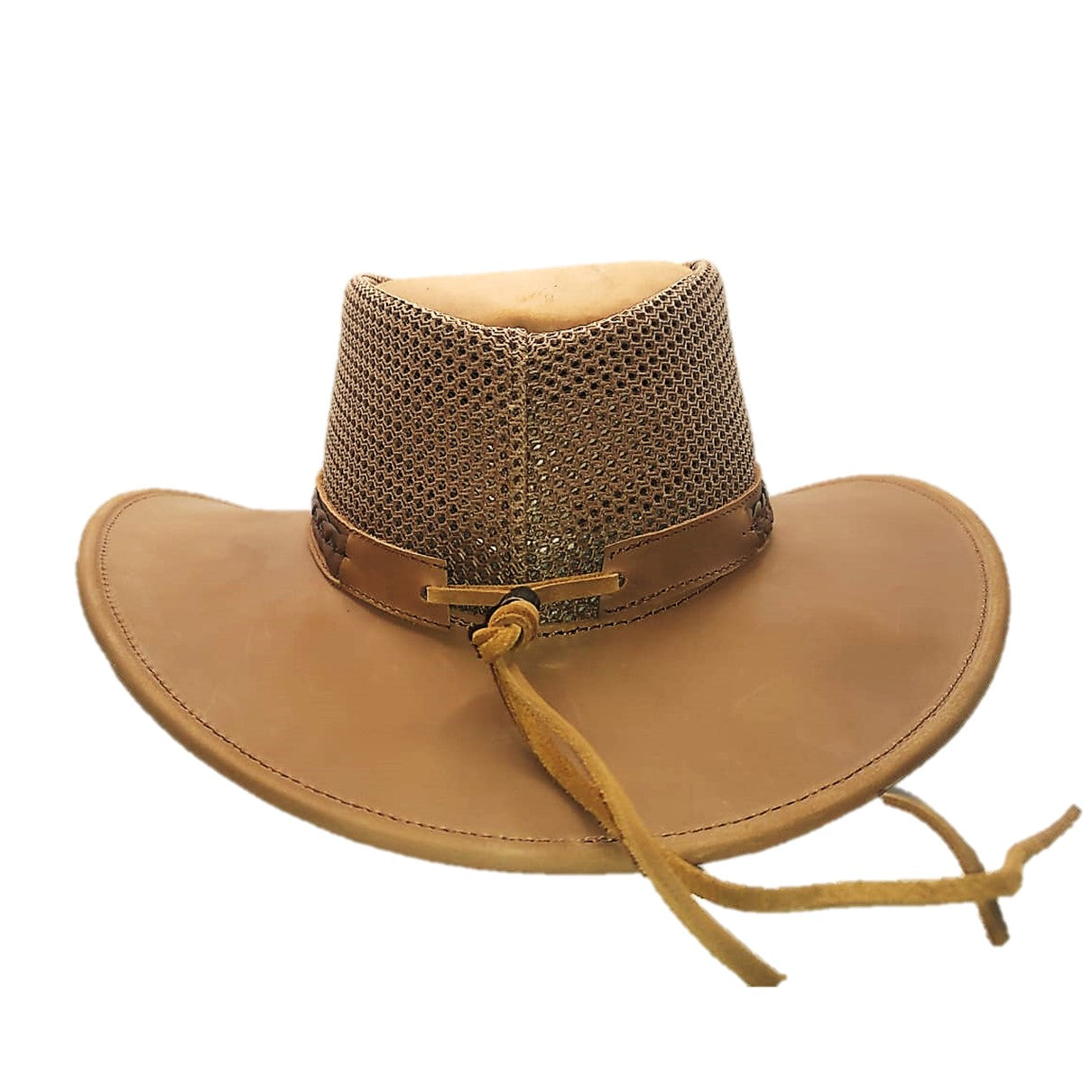 CEBU | Sombrero Vaquero De Piel, Pelo Vaca, Malla Transpirable