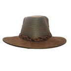WYOMING | Sombrero Australiano De Malla Ligero Y Transpirable Con Trenza Bicolor