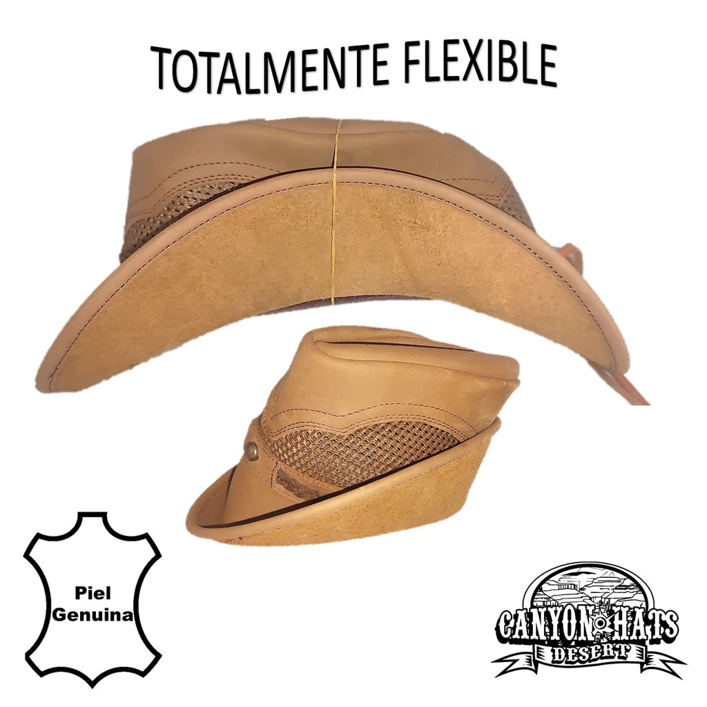 WACO | Sombrero Vaquero Piel Con Malla