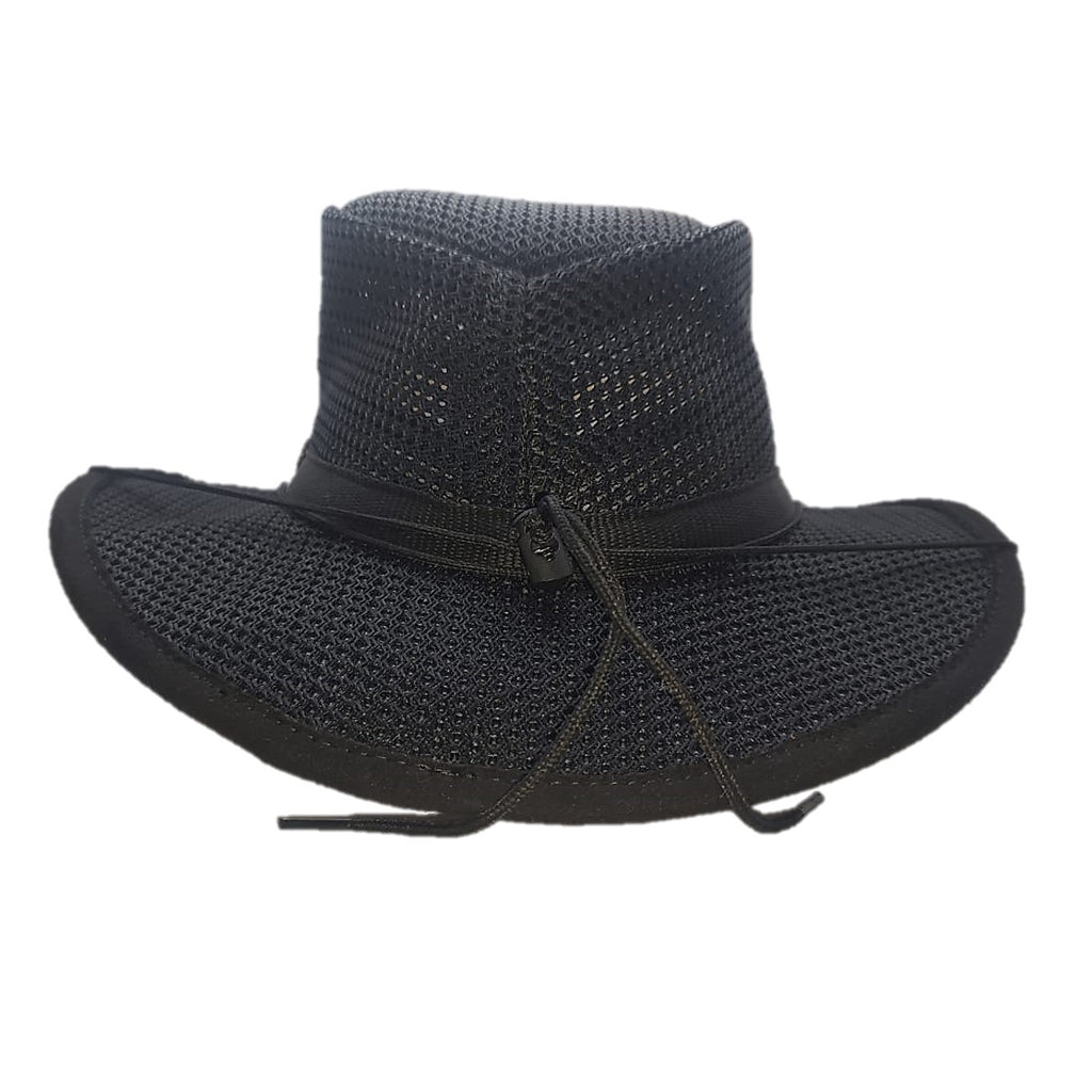 YELLOWSTONE | Sombrero Australiano De Malla Con Barbiquejo, Cómodo Y Transpirable